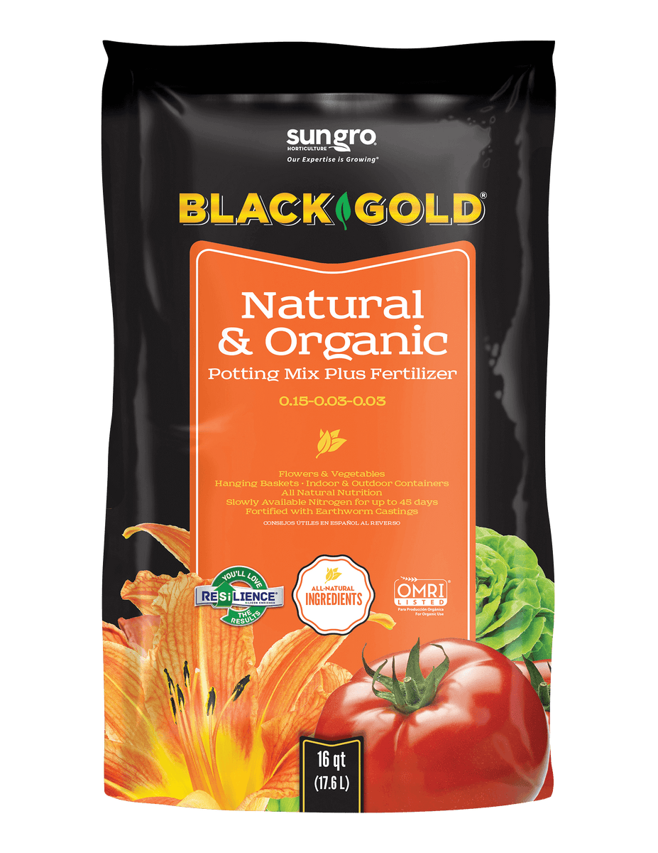potting mix 16 qt Black Gold Natural and Organic Potting Mix, OMRI, 16 qt. – Southern Idaho Landscape Center