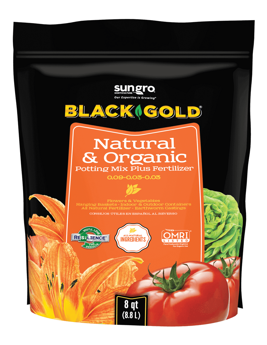 Black Gold Natural and Organic Potting Mix, OMRI, 8 qt. – Southern ...