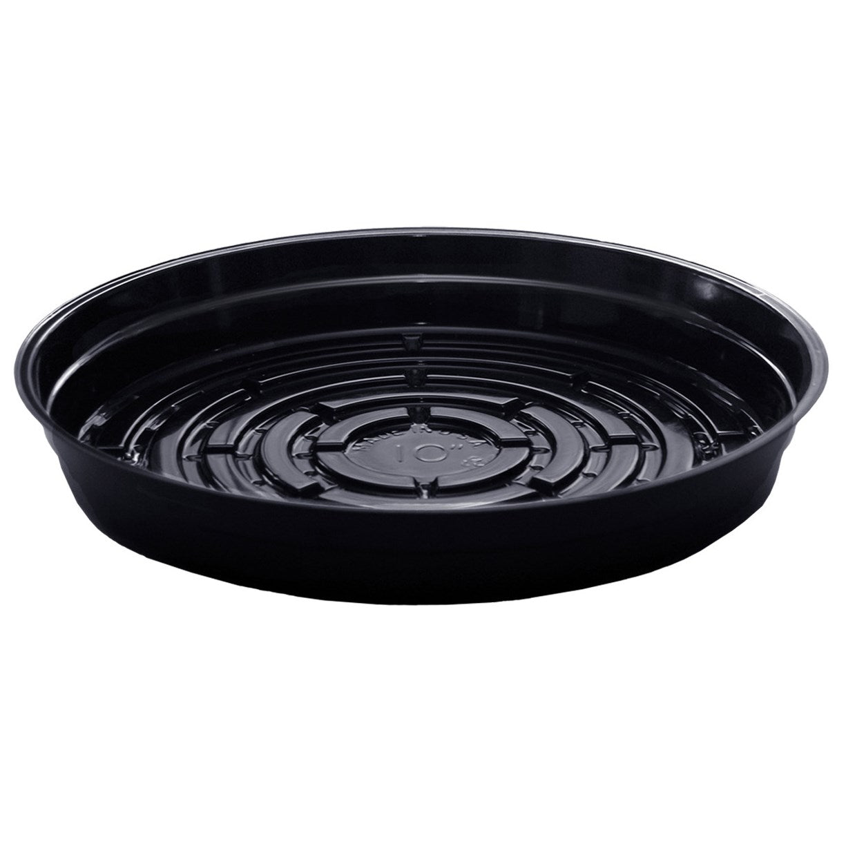deep plant saucer Curtis Wagner 10" Black Vinyl Deep Plant Saucer