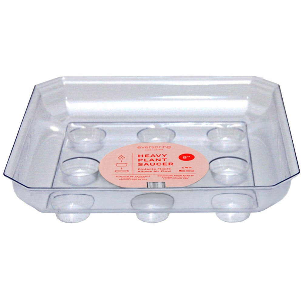 square planter saucer Curtis Wagner Clear Carpet Saver Heavy Duty Square Plant Saucer