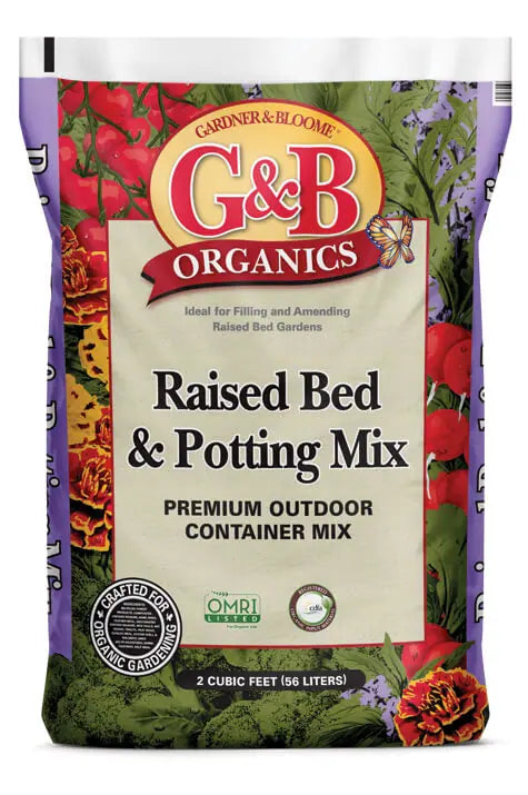 2 cf potting mix G&B Organics Raised Bed Potting Mix
