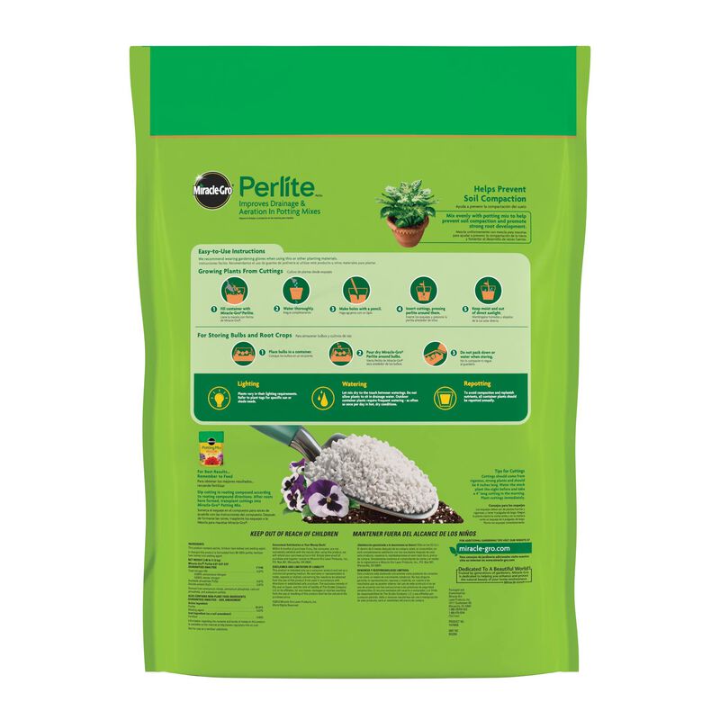 miracle gro potting mix drainage Miracle Gro 8 qt. Perlite