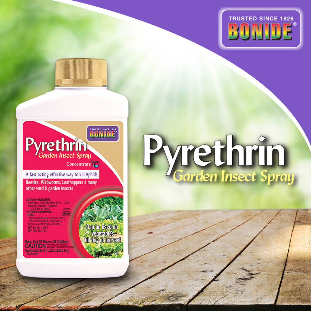 bug spray for garden Bonide Pyrethrin Garden Spray, Concentrate, 8 oz. – Southern Idaho Landscape Center