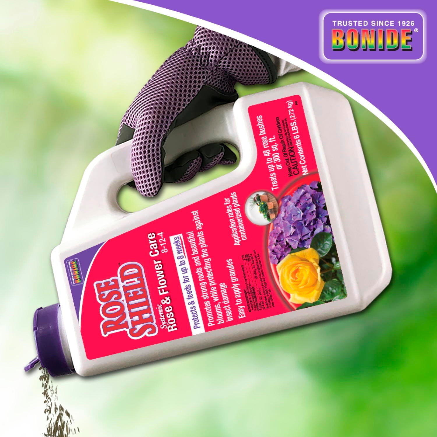 Bonide Rose Shield Systemic Rose and Flower Care Granules, Insectide P ...
