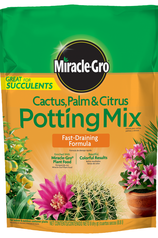 miracle gro for potted plants Miracle-Gro® Cactus, Palm & Citrus Potting Mix Mix 8 qt. Bag – Southern  Idaho Landscape Center